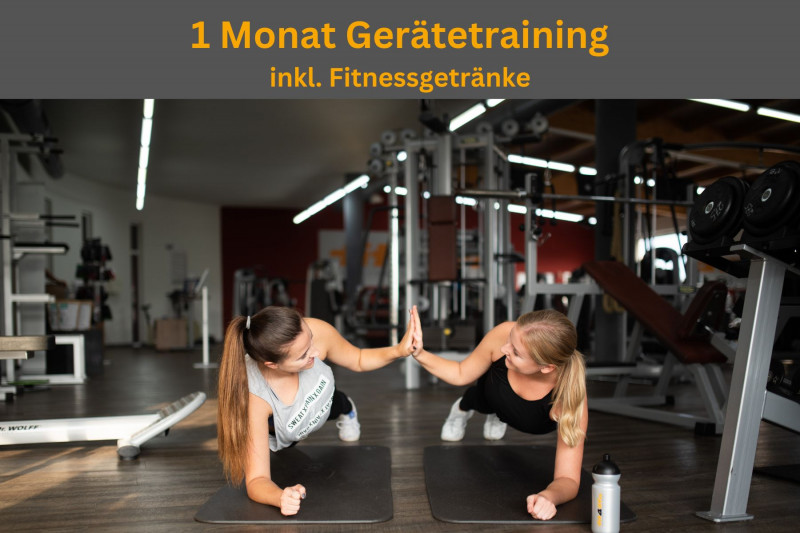 1 Monat Gerätetraining inkl. Fitnessgetränke