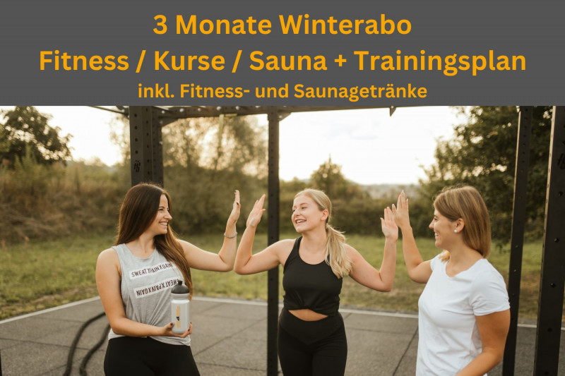 3 Monate Winterabo - Gerätetraining, Kurse, Sauna inkl. Trainingsplan